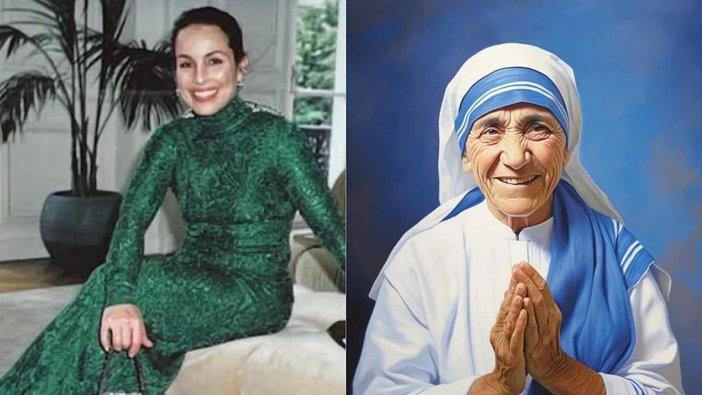 الأم تيريزا ومخرجة الفيلم